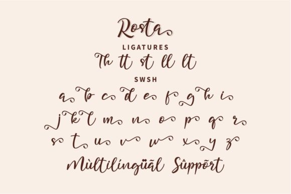 Rosta Font Poster 4