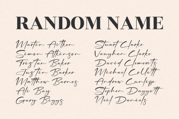 Rosterdam Signature Font Poster 6