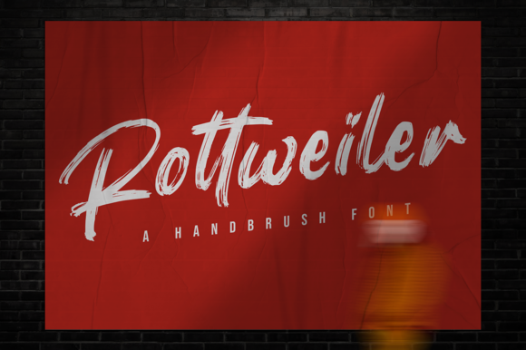 Rottweiler Font Poster 1