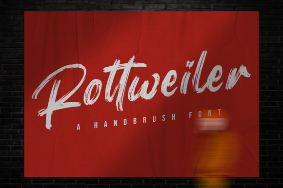 Rottweiler Font Rottweiler Font Poster 1