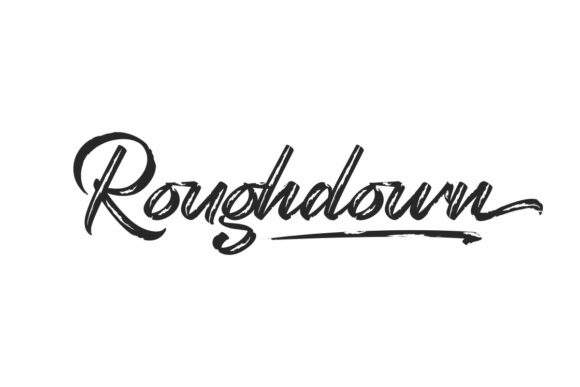 Roughdown Font Poster 1