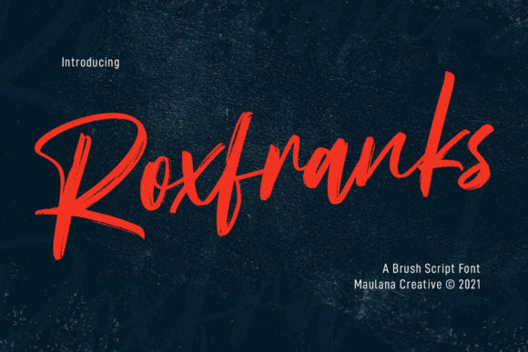 Roxfranks Font Poster 1