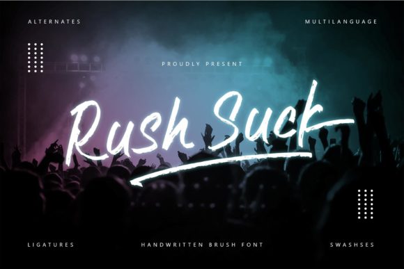 Rush Suck Font Poster 1
