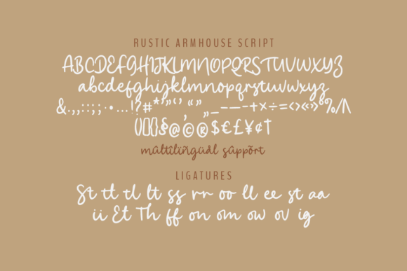 Rustic Farmhouse Font Poster 11