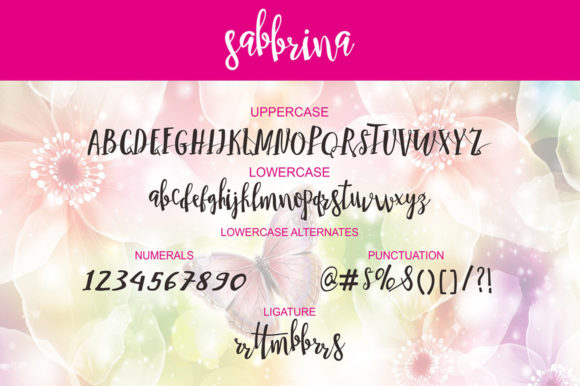 Sabbrina Font Poster 6