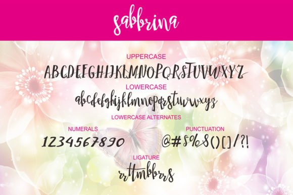 Sabbrina Font Poster 6