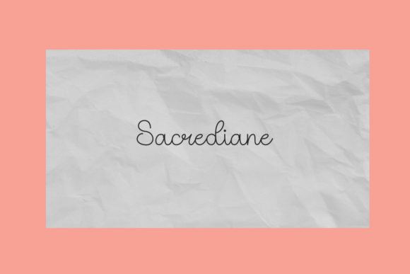 Sacrediane Font Poster 6