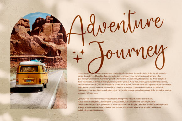 Safira Brown Font Poster 5