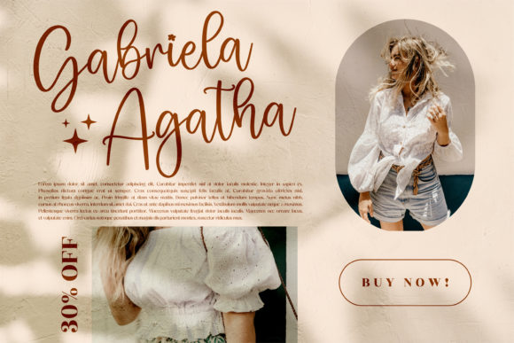 Safira Brown Font Poster 6