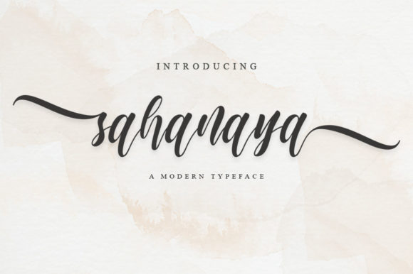 Sahanaya Script Font Poster 1