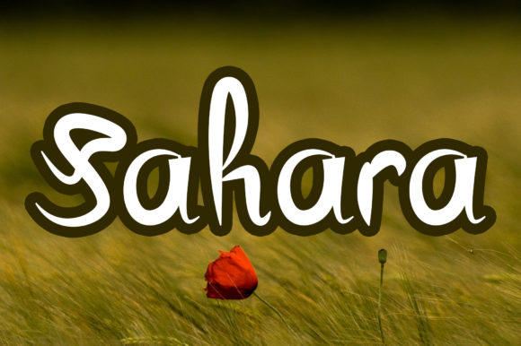 Sahara Font Poster 1