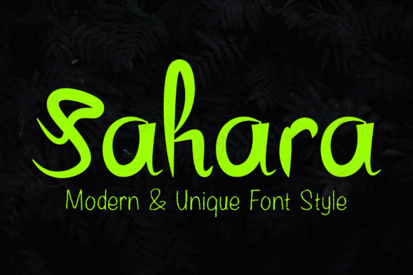 Sahara Font Poster 2