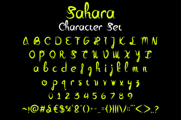 Sahara Font Poster 3