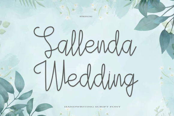 Sallenda Wedding Font Poster 1