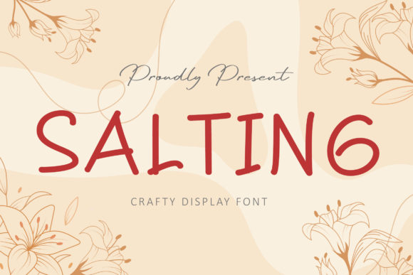 Salting Font Poster 1