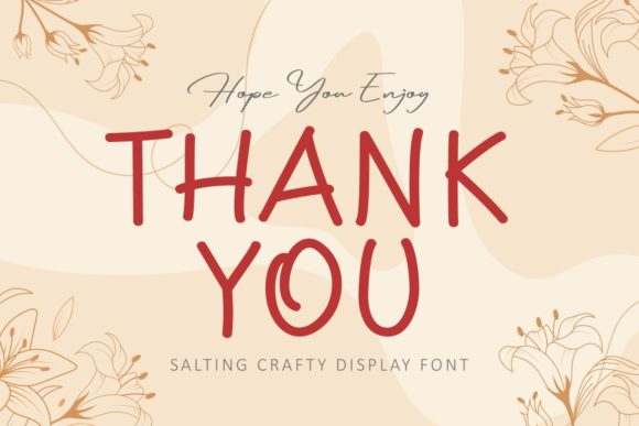 Salting Font Poster 8