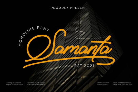 Samanta Font Poster 1