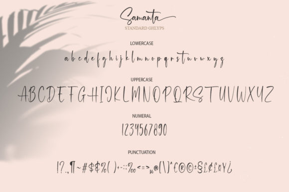 Samanta Font Poster 8