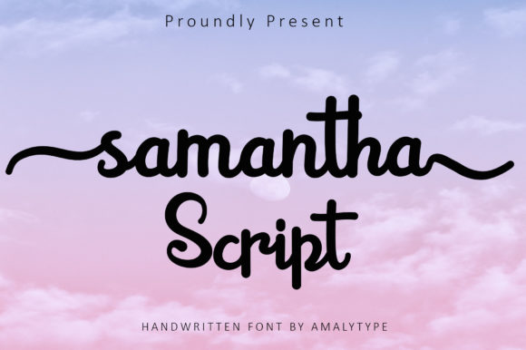 Samantha Font Poster 1