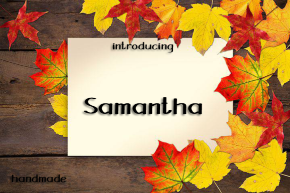 Samantha Font Poster 1