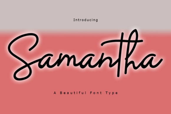 Samantha Font Poster 1