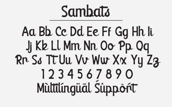 Sambats Font Poster 7