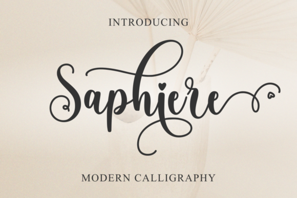 Saphiere Font Poster 1
