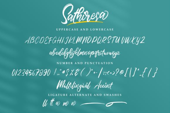Sathiresa Font Poster 10