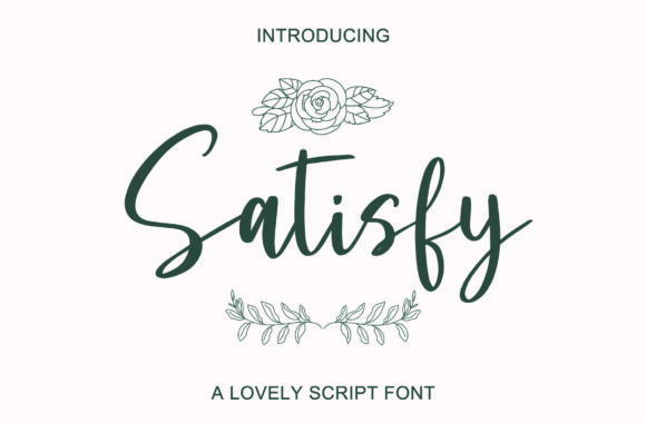 Satisfy Font Poster 1