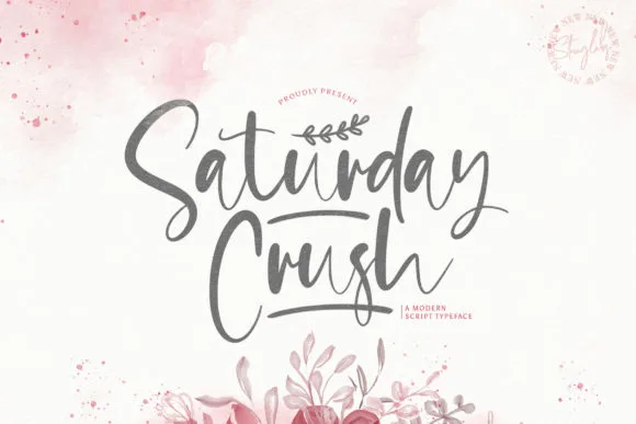 Saturday Crush Font Saturday Crush Font Poster 1