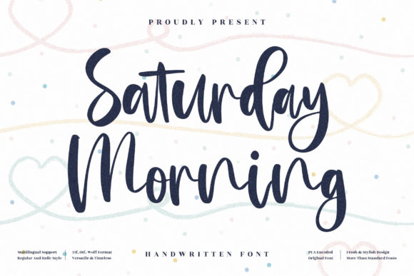 Saturday Morning Font Poster 1