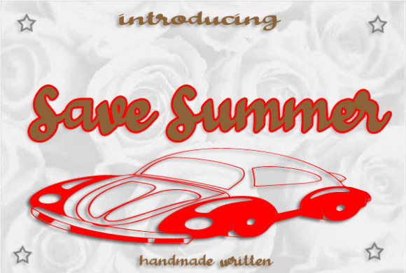 Save Summer Font Poster 1