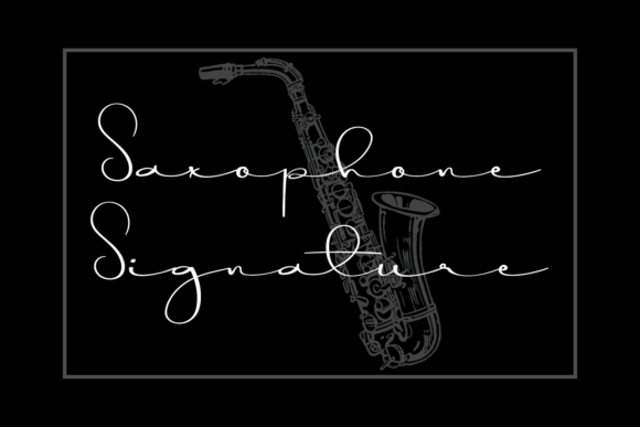 Saxophone Signature Font