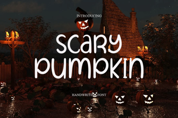 Scary Pumpkin Font Poster 1