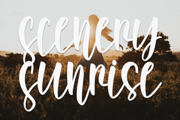 Scenery Sunrise Font