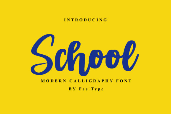 School Font Poster 1