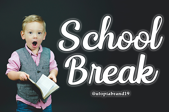 School Break Font Poster 1
