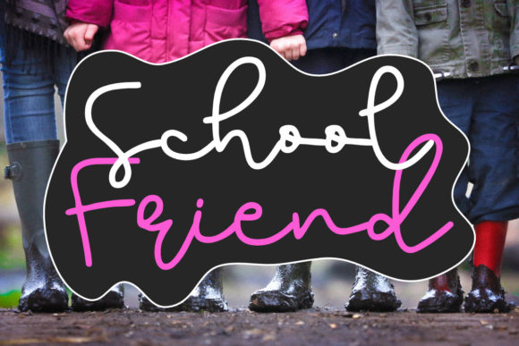 School Friend Font Poster 1