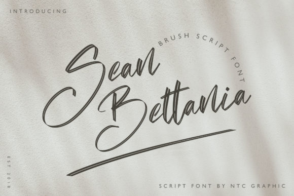 Sean Bettania Font Poster 1