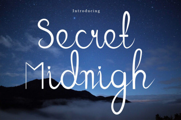 Secret Midnigh Font Poster 1