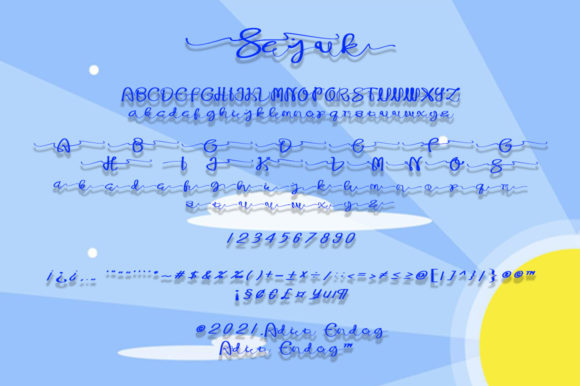 Sejuk Font Poster 4