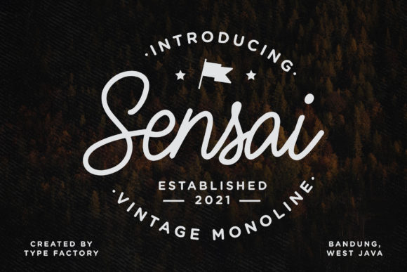 Sensai Font Poster 1