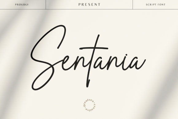 Sentania Font Poster 1