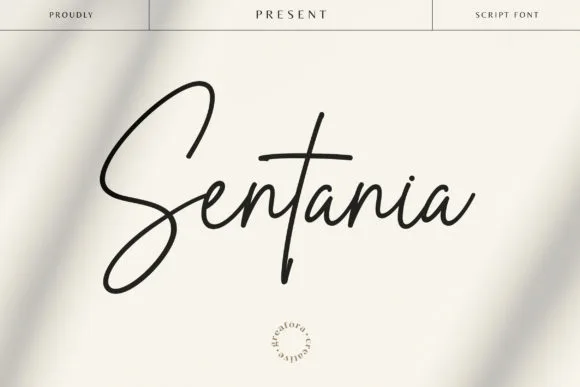 Sentania Font Sentania Font Poster 1