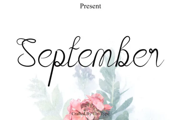 September Font September Font Poster 1