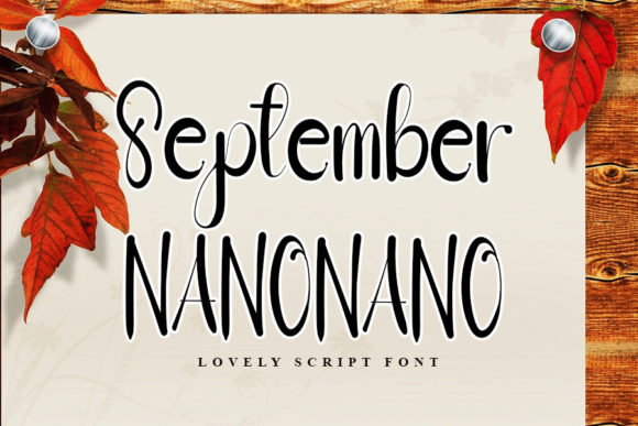 September Nanonano Font Poster 1