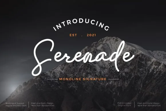Serenade Font Poster 1
