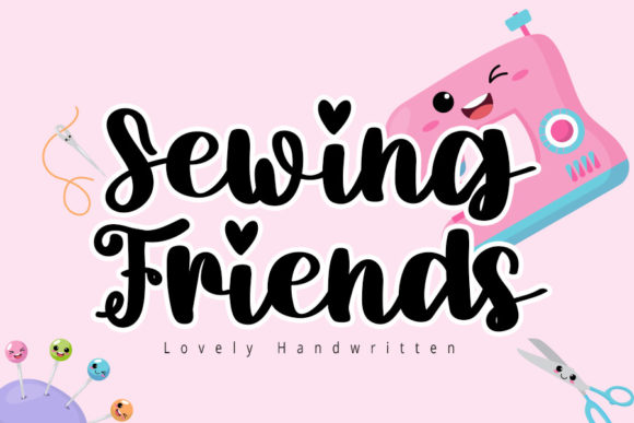 Sewing Friends Font Poster 1