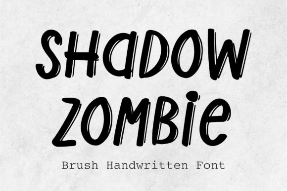 Shadow Zombie Font Poster 1