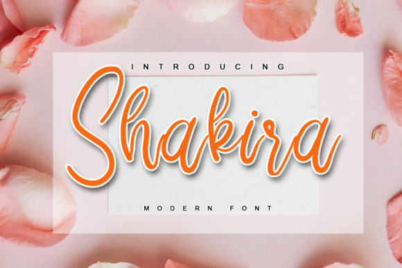 Shakira Font Poster 1